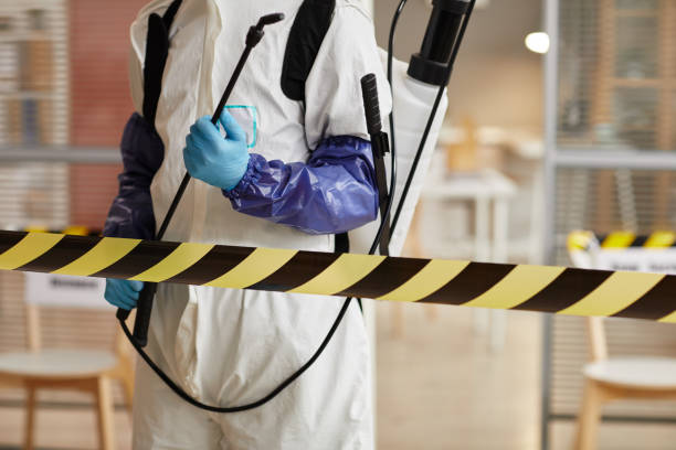 Professional Biohazard Cleanup technician working in Manorville, NY